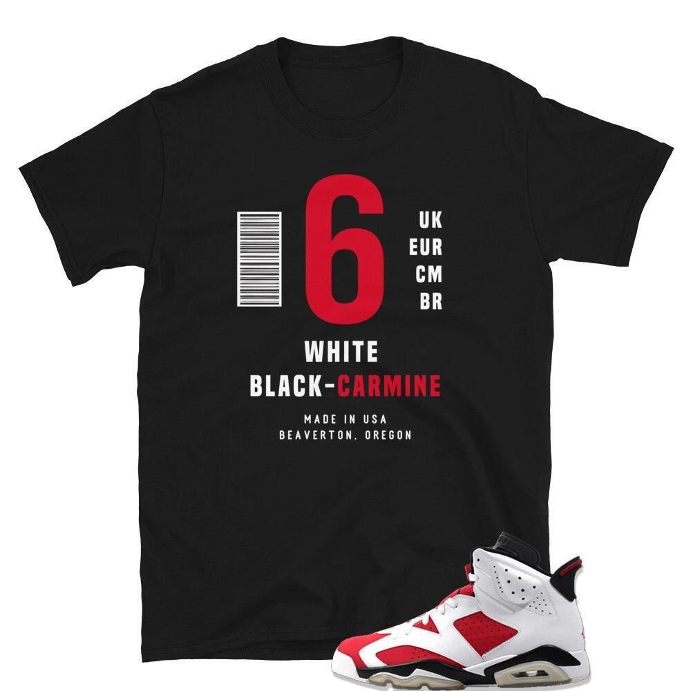 Carmine 6 Retro Shirt To Match Jordan 6 Retro Carmine
